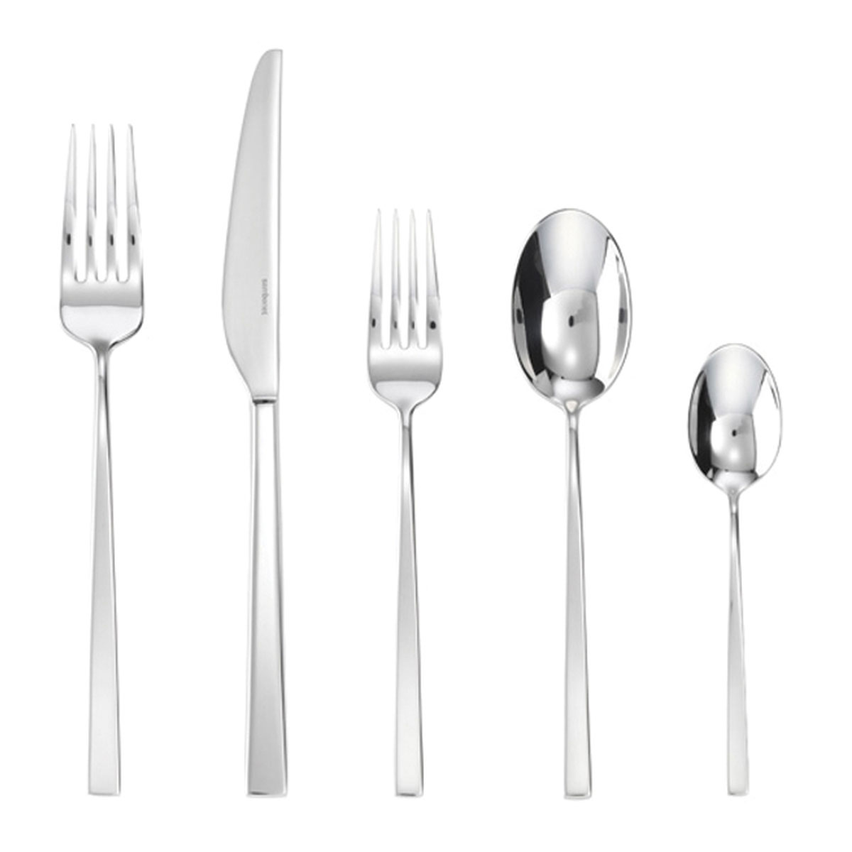 Linea Q 5pc Place Setting, Hollow Handle