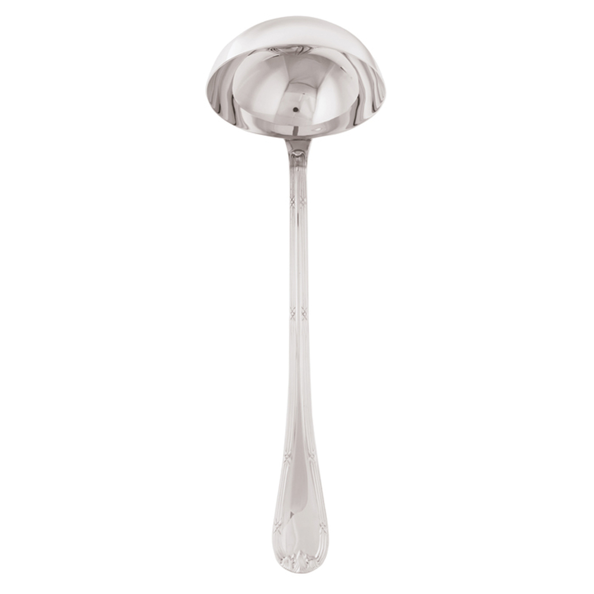 Ruban Croise Silverplate Soup Ladle