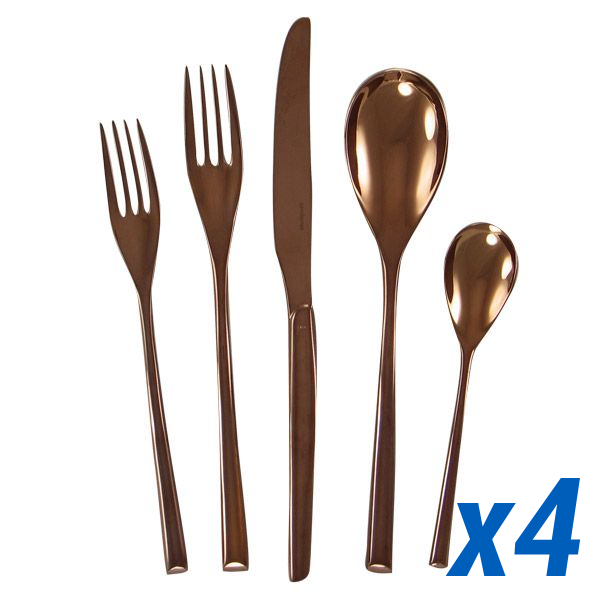 H-Art Copper 20pc Service for 4