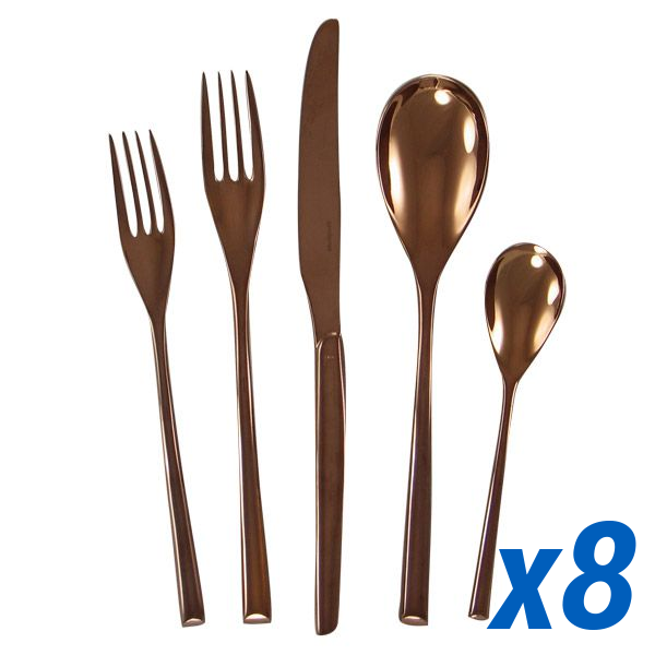 H-Art Copper 40pc Service for 8