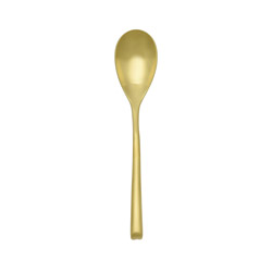 A photo of H-Art Gold Satin Dessert Spoon