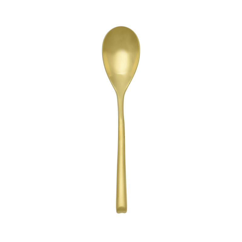 H-Art Gold Satin Dessert Spoon