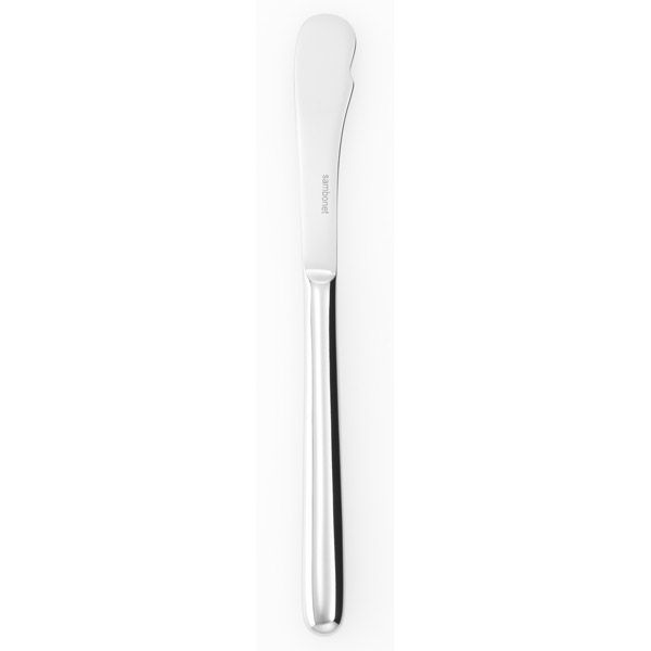 Hannah Silverplate Butter Knife, Solid Handle, 7 1/4in.