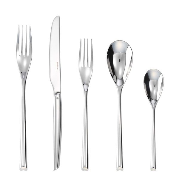 5pc Place Setting, Solid Handle