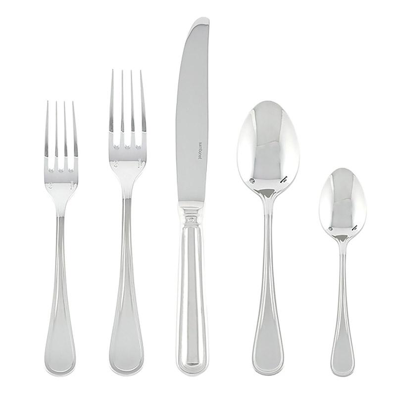 Contour 5pc Place Setting, Hollow Handle