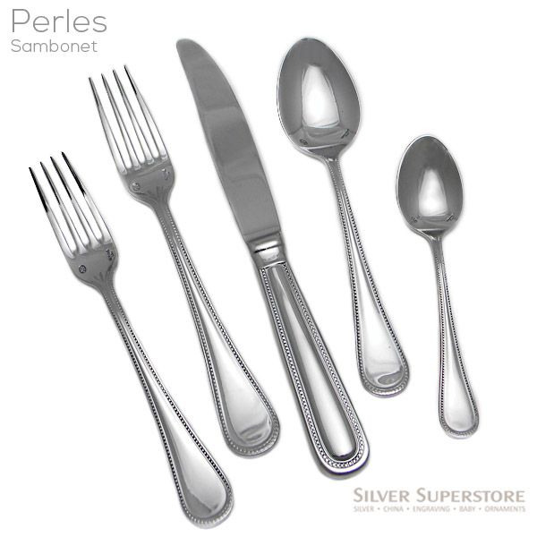 5pc Place Setting, Solid Handle