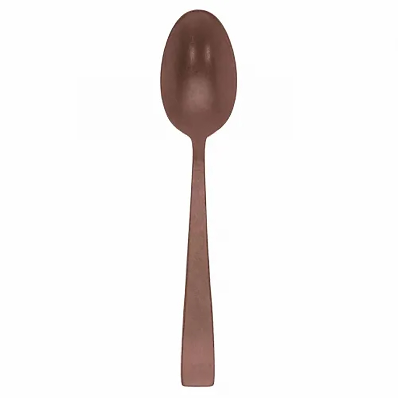 Flat Copper Vintage Serving Spoon