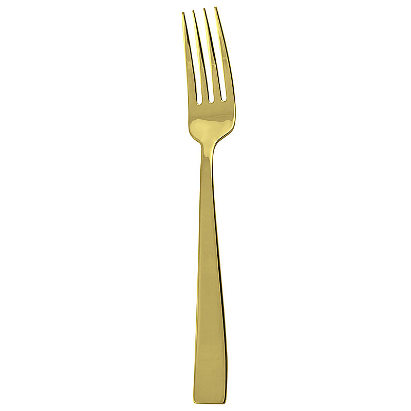 Flat Gold Serving Fork