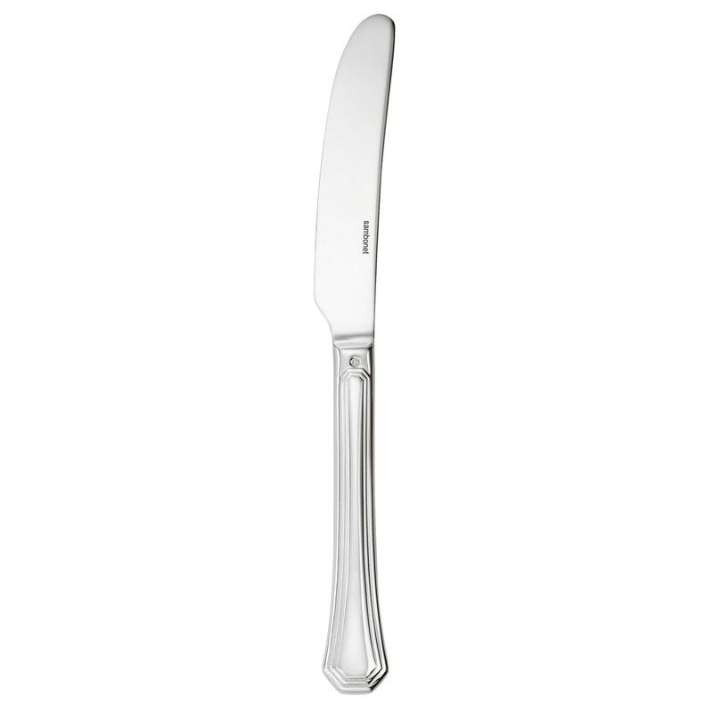 Deco Silverplate Table Knife, Hollow Handle