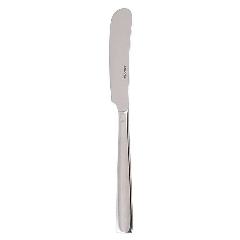 Flat Butter Knife, Solid Handle