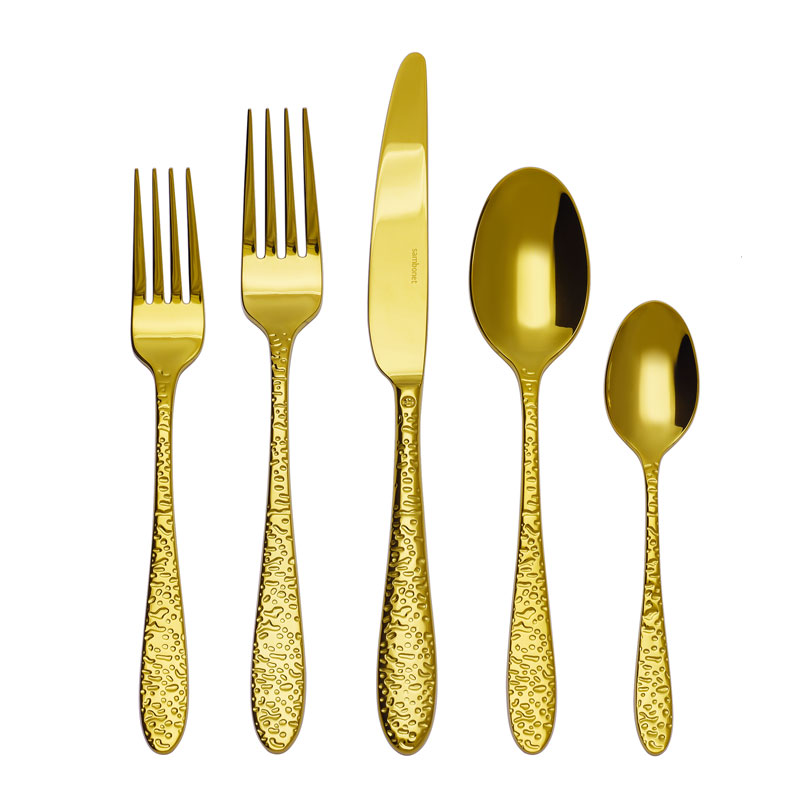 Portofino Gold 5pc Place Setting, SH