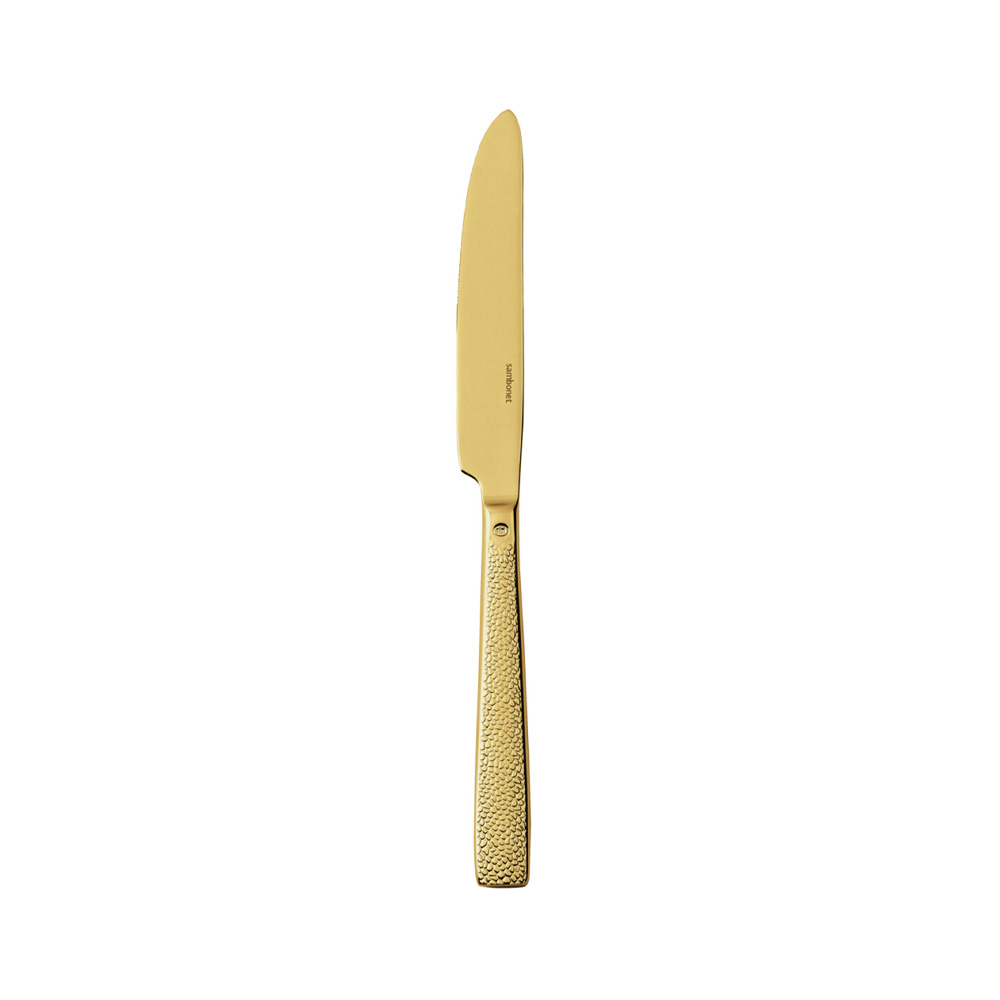 Siena Gold Dessert Knife Solid Handle