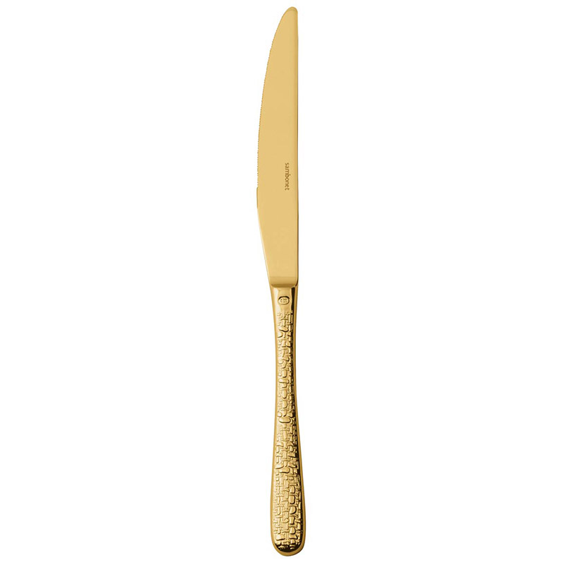 Venezia Gold Table Knife Solid Handle