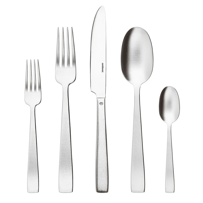 Flat Diamond 5pc Place Setting