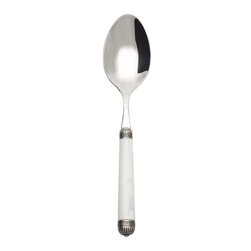 Nazare White Serving Spoon