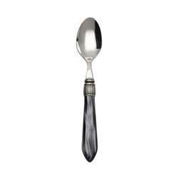 A photo of Porto Charcoal Oval Soup Spoon