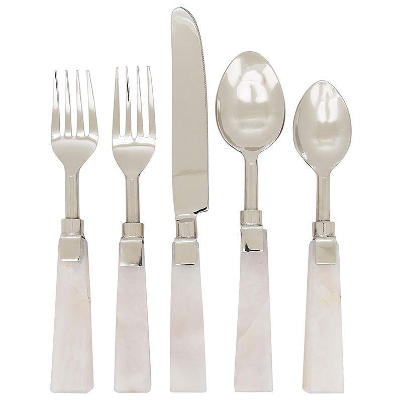 Heart Stone Stainless 5pc Place Setting