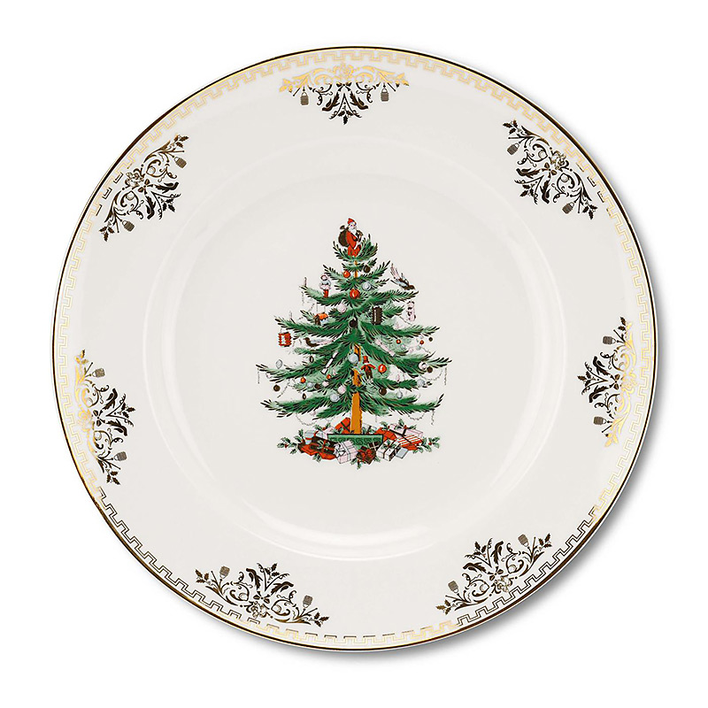 Spode Christmas Tree Gold Dinner Plate silversuperstore