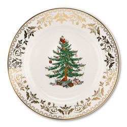 A photo of Salad Plate, Gold, 8 