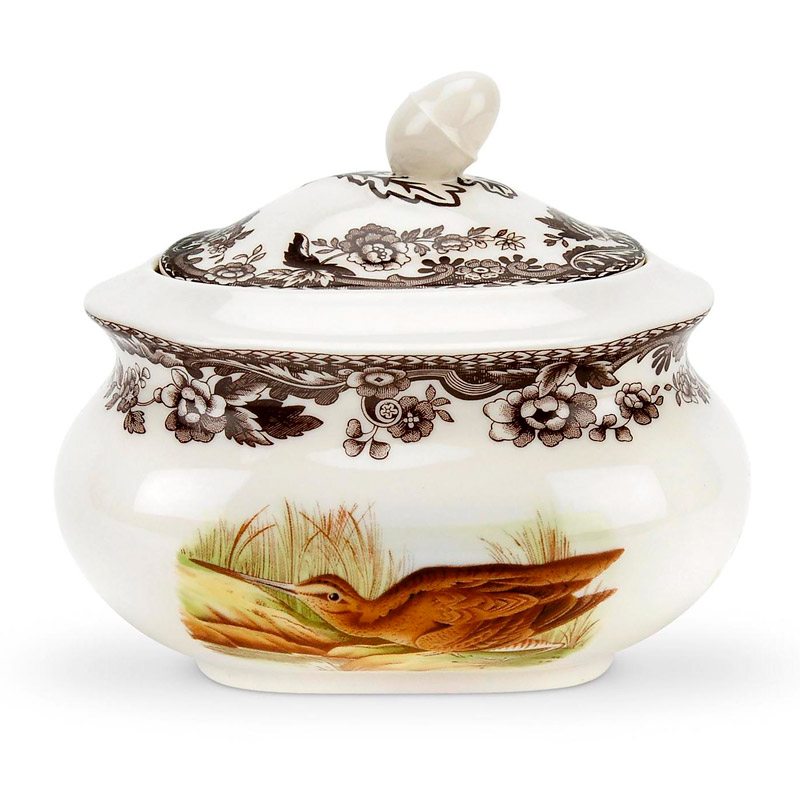 Woodland Covered Sugar Bowl, Snipe/Pintail