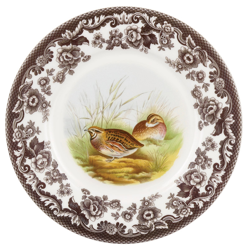 Woodland Luncheon Plate, Quail