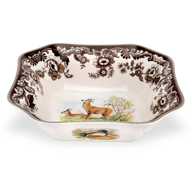 Woodland Square Serving Bowl, Deer