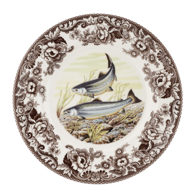 Woodland Dinner Plate, King Salmon