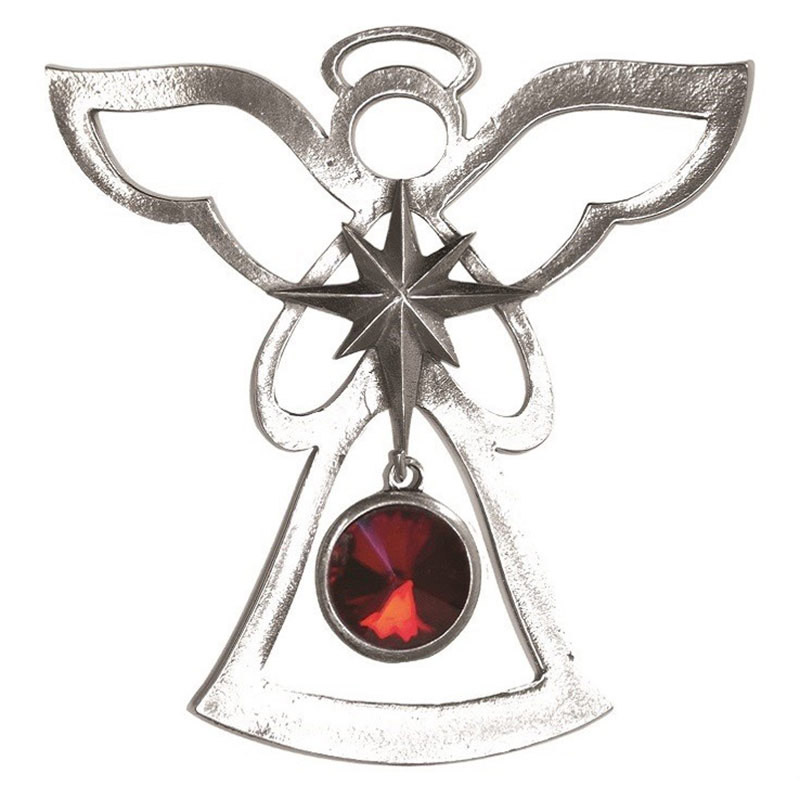 Birthstone Angel, January/Garnet