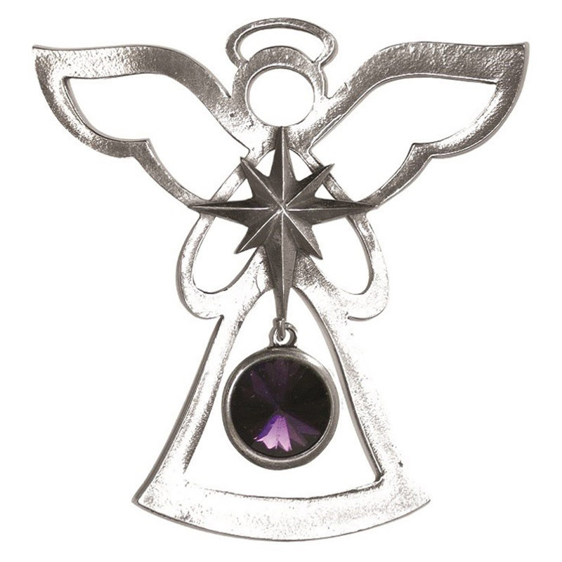 Birthstone Angel, February/Amethyst