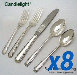 A photo of 46pc Set, Dinner Size, Cream