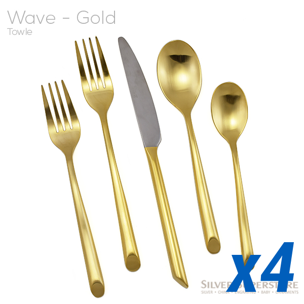 Wave Gold 20pc Service for 4