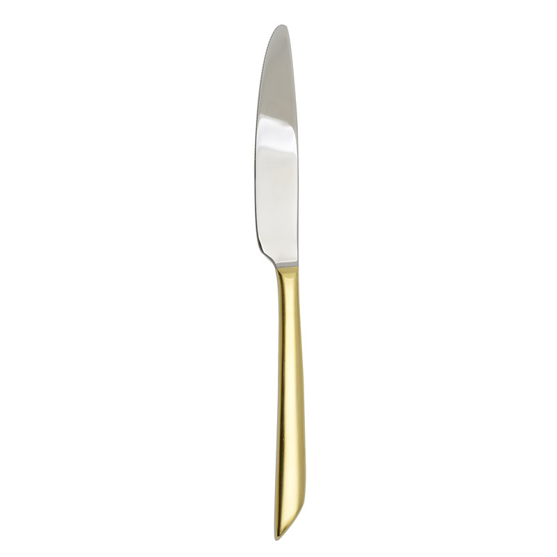 Wave Gold Satin Dinner Knife