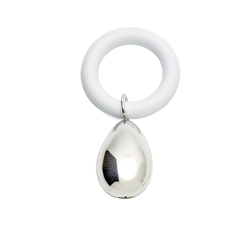 Egg Teething Ring Rattle