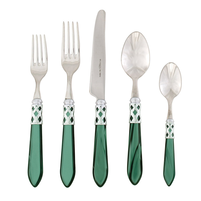 Aladdin Brilliant Green 5pc Place Setting