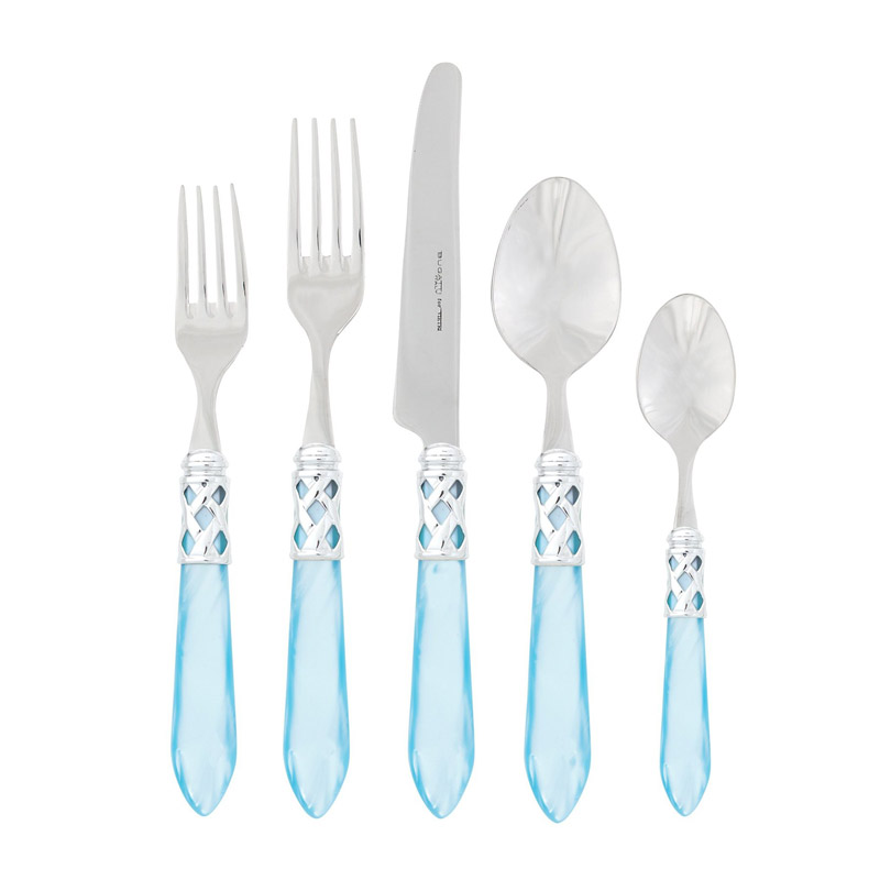 Aladdin Brilliant Light Blue 5pc Place Setting