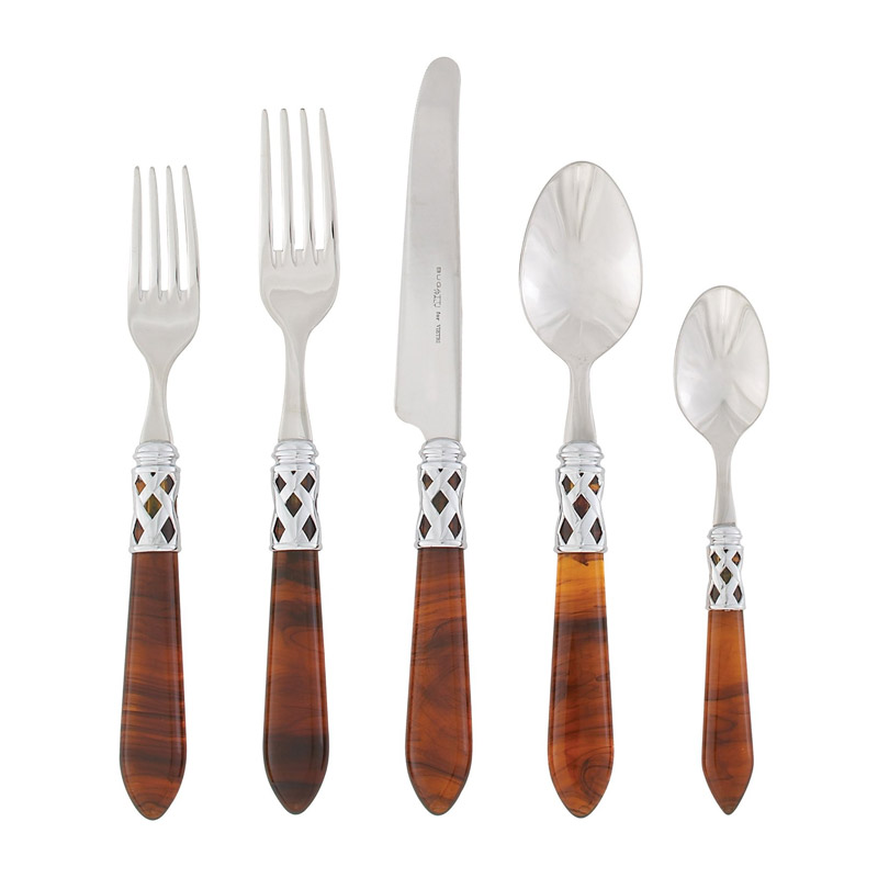 Aladdin Brilliant Tortoise Shell 5pc Place Setting