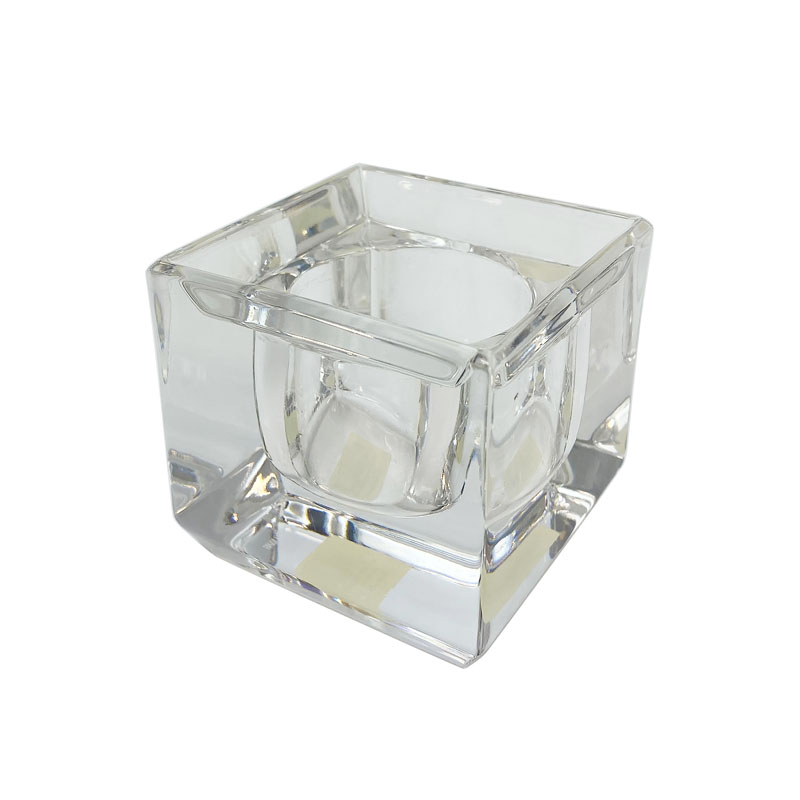 Clear Square Votive, 3in.