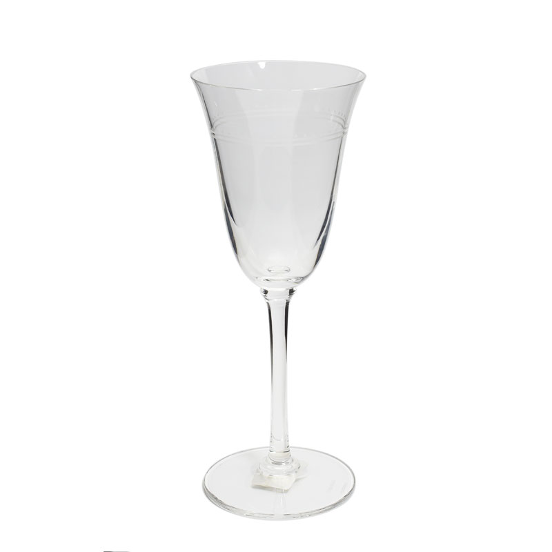 Grosgrain Crystal Wine Glass