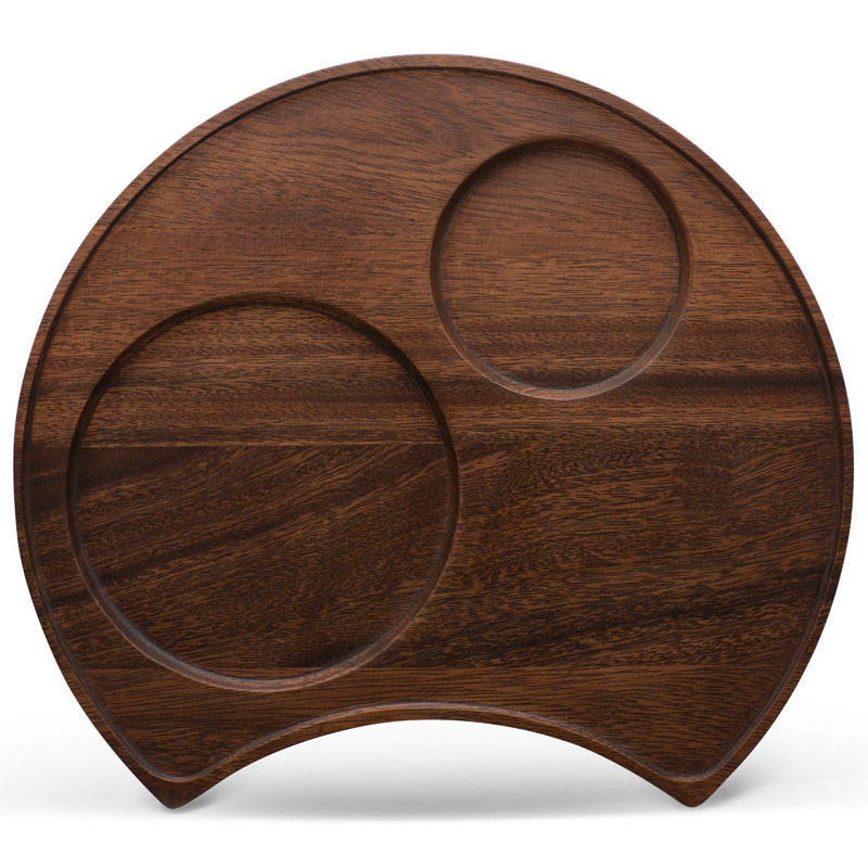 Kona Wood Crescent Serving Tray 13 Inch