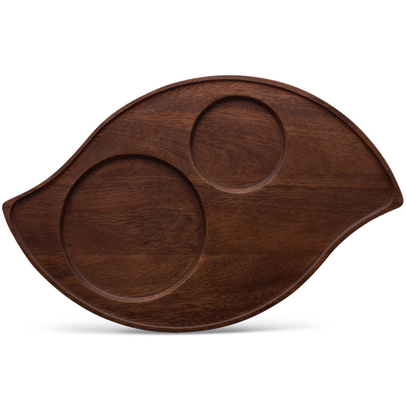 Kona Wood Wave Serving Tray 16.75 Inch