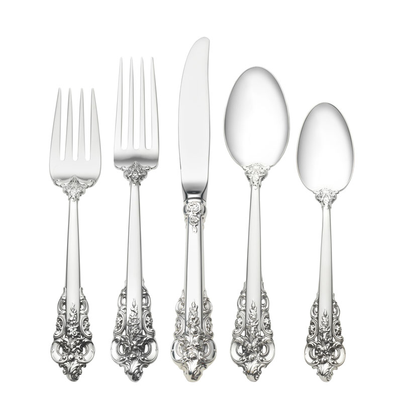 Grande Baroque 5pc Place Setting, Oval Soup