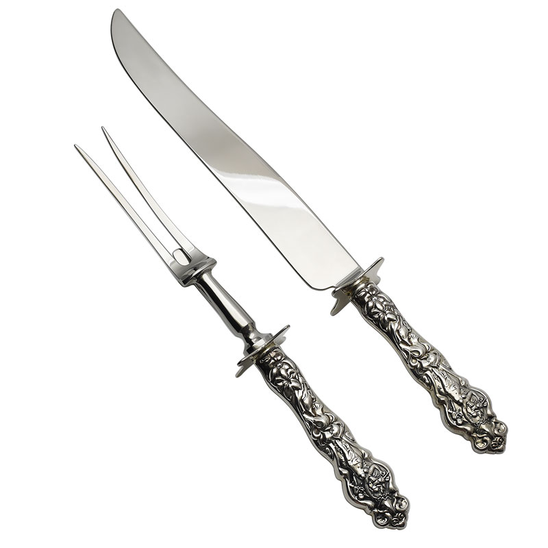 2pc Carving Set, Hollow Handles