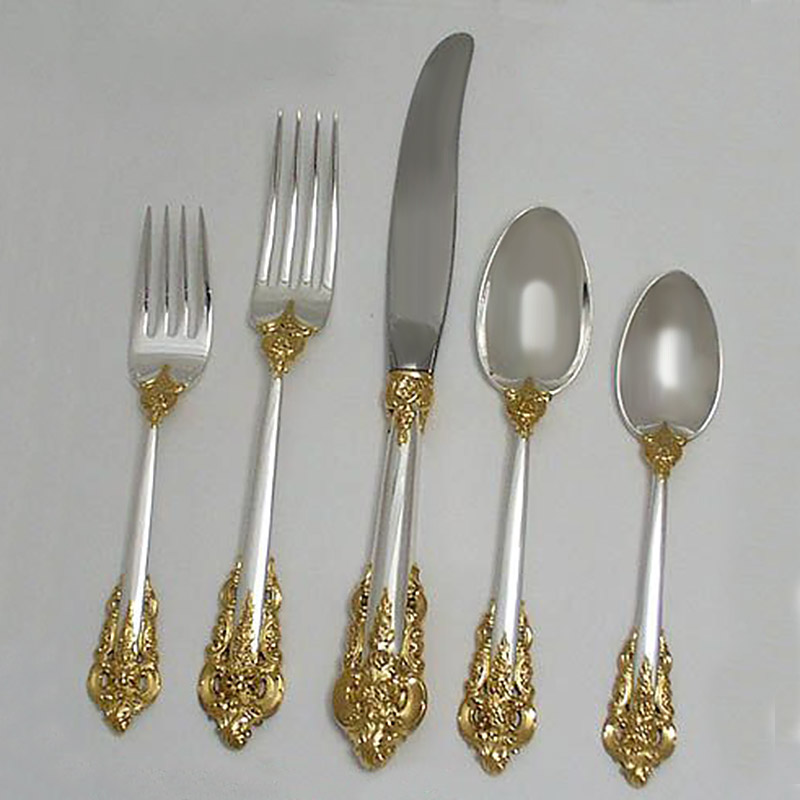 Golden Grande Baroque 5pc Dinner Setting