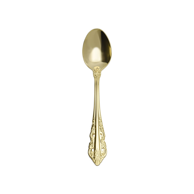 Wallace Antique Baroque Gold Plate Oval Soup Spoon