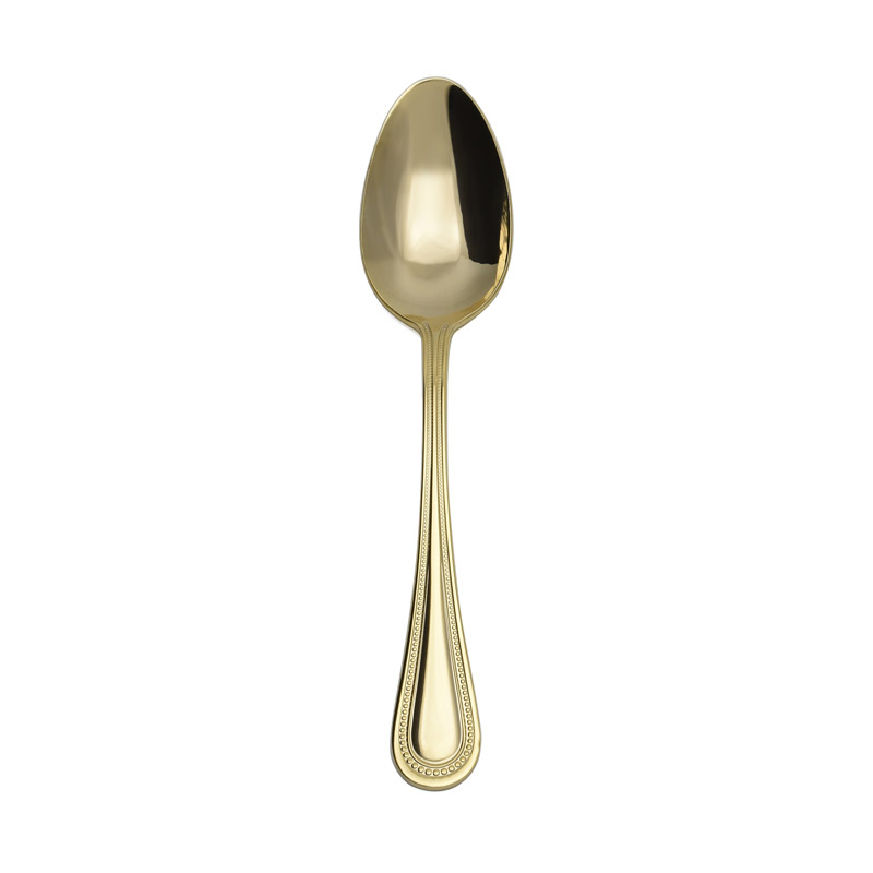 Continental Bead Gold Serving Spoon