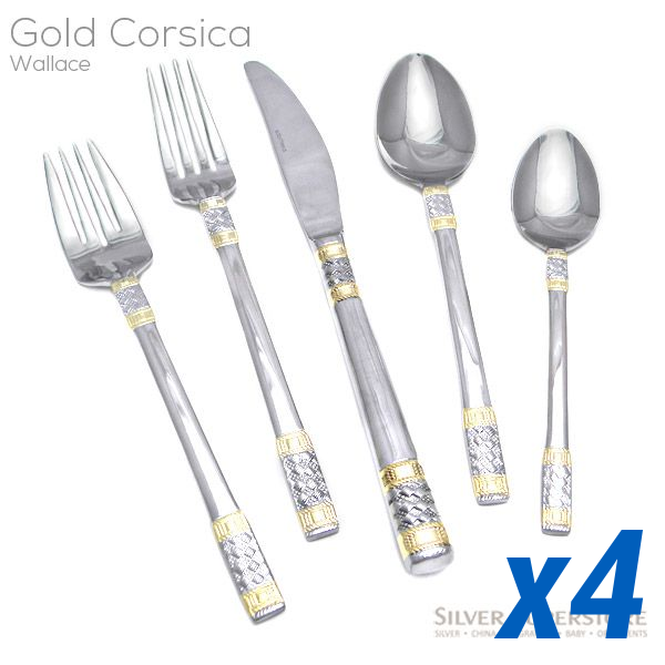 Gold Corsica 20pc Service for 4