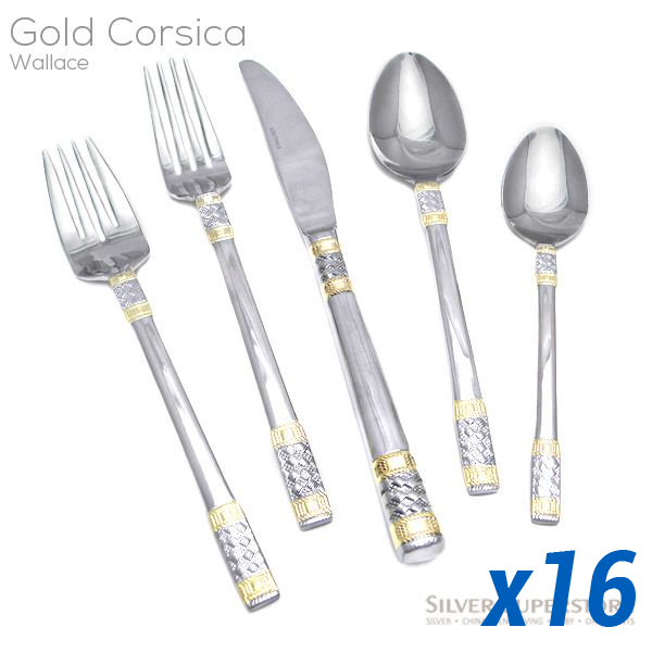 Gold Corsica 85pc Service for 16