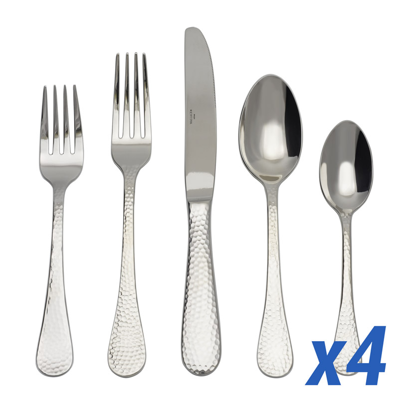 Continental Hammered 20pc Service for 4