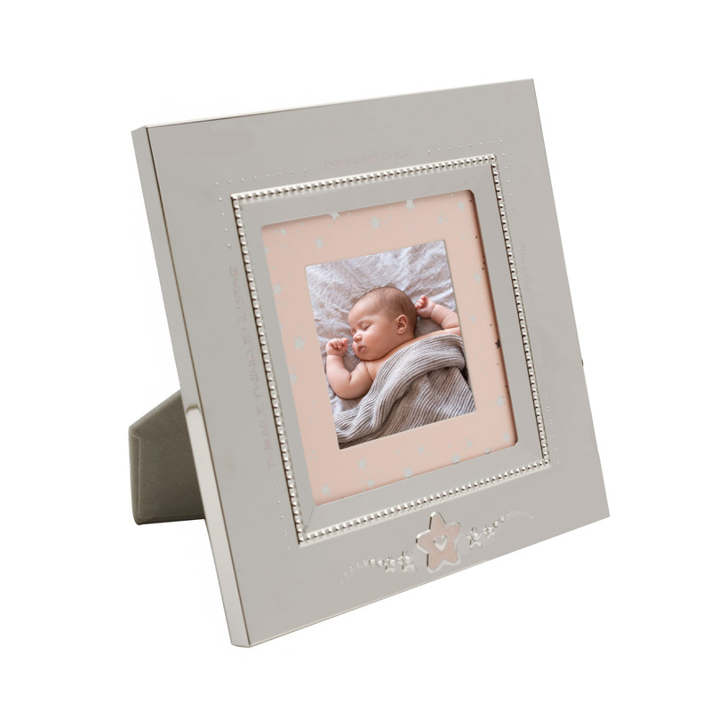 Baby Pink Star Square Picture Frame 3x3