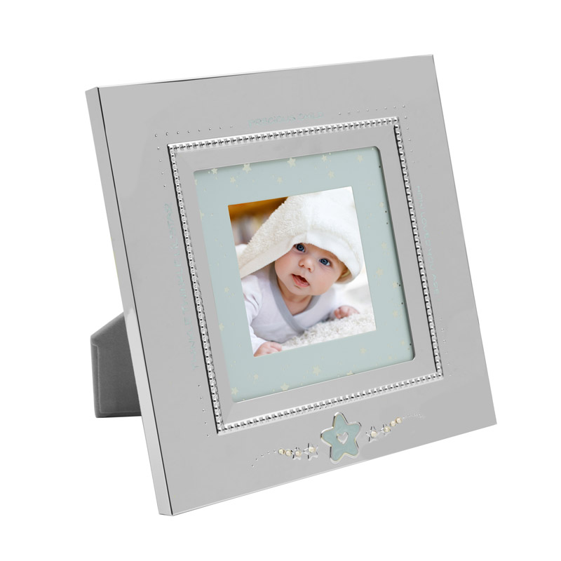 Baby Blue Star Square Picture Frame 3x3